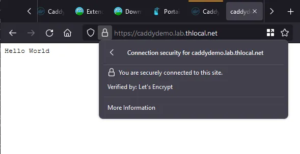A successful HTTPS service